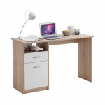 paris prix Bureau Design 1 Porte & 1 Tiroir "Sonka" 123cm Naturel