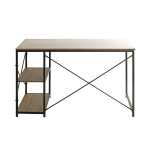 Paris Prix Bureau Design 2 Niches "Ademo" 120cm Chêne & Noir