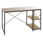 paris prix Bureau Design 2 Niches "Ademo" 120cm Chêne & Noir