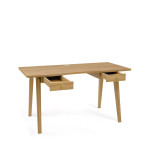 Paris Prix Bureau Design 2 Tiroirs "Nice" 140cm Chêne