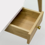 Paris Prix Bureau Design 2 Tiroirs "Nice" 140cm Chêne & Blanc