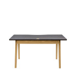 Paris Prix Bureau Design 2 Tiroirs "Nice" 140cm Chêne & Noir