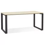 paris prix Bureau Design "Abigano" 160cm Naturel & Noir