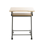 Paris Prix Bureau Design "Admira" 75cm Chêne & Anthracite