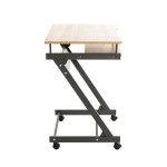 Paris Prix Bureau Design "Admira" 75cm Chêne & Anthracite