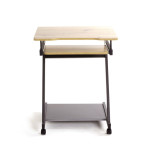 Paris Prix Bureau Design "Alvaro" 76cm Anthracite & Chêne