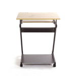 Paris Prix Bureau Design "Alvaro" 76cm Anthracite & Chêne