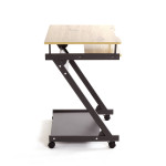 Paris Prix Bureau Design "Alvaro" 76cm Anthracite & Chêne