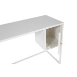 Paris Prix Bureau Design Avec Porte "Bakal" 95cm Blanc