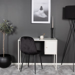 Paris Prix Bureau Design Avec Porte "Bakal" 95cm Blanc