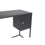 Paris Prix Bureau Design Avec Porte "Bakal" 95cm Noir