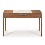 Paris Prix Bureau Design Bois & Verre "Bosca" 120cm Naturel