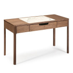 paris prix Bureau Design Bois & Verre "Bosca" 120cm Naturel