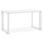 paris prix Bureau Design en Bois & Métal "Lumio" 140cm Blanc