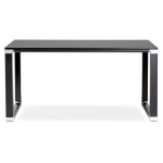 Paris Prix Bureau Design En Bois & Métal "Lumio" 140cm Noir