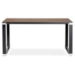 Paris Prix Bureau Design En Bois & Métal "Lumio" 140cm Noyer