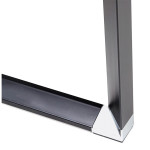 Paris Prix Bureau Design En Bois & Métal "Lumio" 140cm Noyer