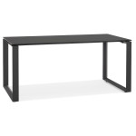 paris prix Bureau Design en Verre "Abigano" 160cm Noir