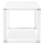 Paris Prix Bureau Design En Verre "Hovik" 160cm Blanc