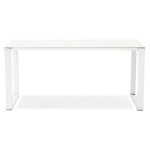 Paris Prix Bureau Design En Verre "Hovik" 160cm Blanc