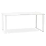 paris prix Bureau Design en Verre "Hovik" 160cm Blanc