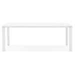 Paris Prix Bureau Design En Verre "Hovik" 200cm Blanc