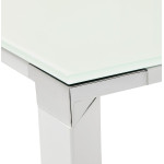 Paris Prix Bureau Design En Verre "Hovik" 200cm Blanc
