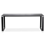 Paris Prix Bureau Design En Verre Trempé "Hovik" 200cm Noir