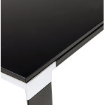 Paris Prix Bureau Design En Verre Trempé "Hovik" 200cm Noir