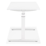 Paris Prix Bureau Design Réglable "Électrique" 140cm Blanc