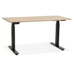paris prix Bureau Design Réglable "Électrique" 140cm Naturel & Noir