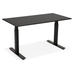 Paris Prix Bureau Design Réglable "Électrique" 140cm Noir