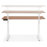 Paris Prix Bureau Design Réglable "Électrique" 140cm Noyer