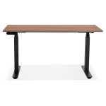 Paris Prix Bureau Design Réglable "Électrique" 140cm Noyer & Noir