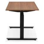 Paris Prix Bureau Design Réglable "Électrique" 140cm Noyer & Noir