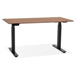 paris prix Bureau Design Réglable "Électrique" 140cm Noyer & Noir