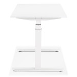 Paris Prix Bureau Design Réglable "Électrique" 160cm Blanc