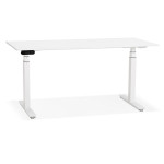 paris prix Bureau Design Réglable "Électrique" 160cm Blanc