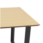 Paris Prix Bureau Design "Ribaila" 130cm Naturel & Noir