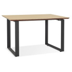 paris prix Bureau Design "Ribaila" 130cm Naturel & Noir