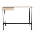 Paris Prix Bureau Design "Stanford" 100cm Naturel & Noir