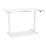Paris Prix Bureau Électronique Ergonomique "Kio" 150cm Blanc