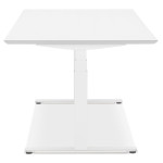 Paris Prix Bureau Électronique Ergonomique "Kio" 150cm Blanc