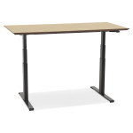 Paris Prix Bureau Électronique Ergonomique "Kio" 150cm Chêne