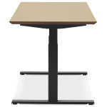 Paris Prix Bureau Électronique Ergonomique "Kio" 150cm Chêne