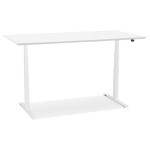Paris Prix Bureau Électronique Ergonomique "Kio" 180cm Blanc
