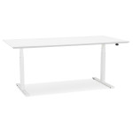 paris prix Bureau Électronique Ergonomique "Kio" 180cm Blanc
