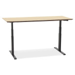 Paris Prix Bureau Électronique Ergonomique "Kio" 180cm Chêne