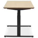 Paris Prix Bureau Électronique Ergonomique "Kio" 180cm Chêne