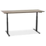 Paris Prix Bureau Électronique Ergonomique "Kio" 180cm Noyer